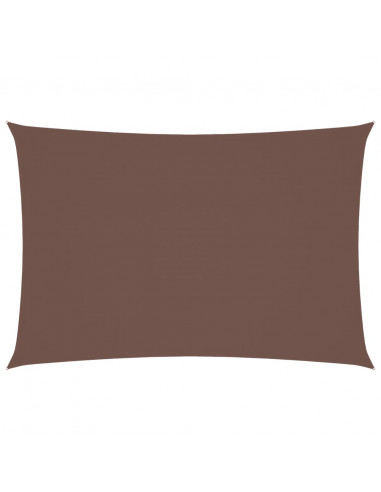 Parasole a Vela Oxford Rettangolare 3x5 m Marrone