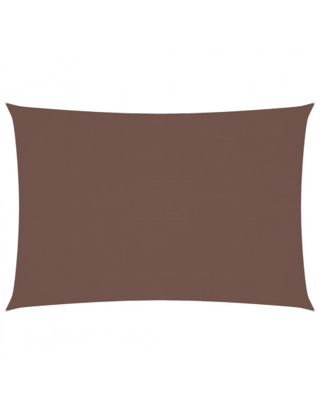 Parasole a Vela Oxford Rettangolare 3x5 m Marrone