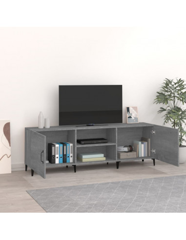 Mobile Porta TV Grigio Sonoma 150x30x50 cm in Legno Multistrato