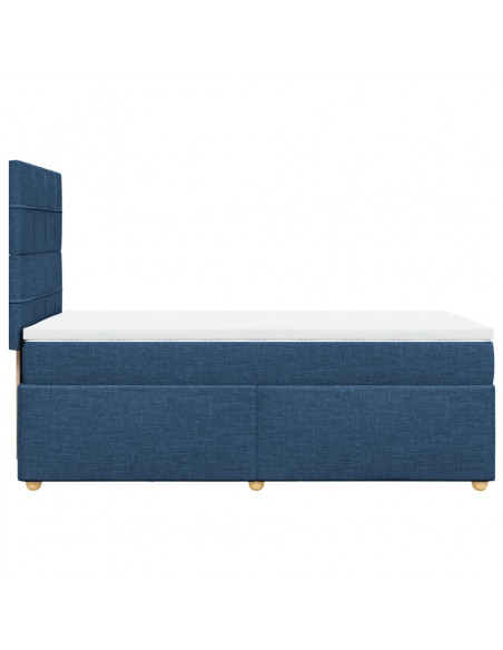 Giroletto a Molle con Materasso Blu 90x200 cm inTessuto