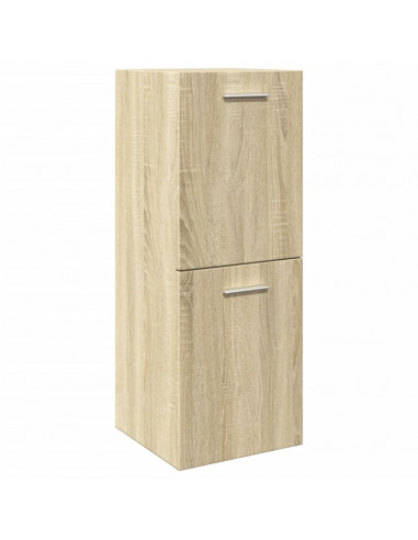 Set Mobili da Bagno 4 pz Rovere Sonoma in Legno Multistrato