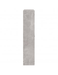 Scarpiera Grigio Cemento 59x17x81 cm in Legno Multistrato