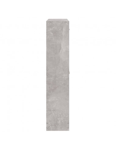 Scarpiera Grigio Cemento 59x17x81 cm in Legno Multistrato