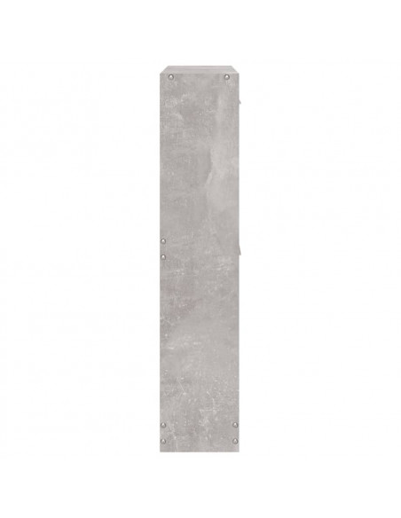 Scarpiera Grigio Cemento 59x17x81 cm in Legno Multistrato