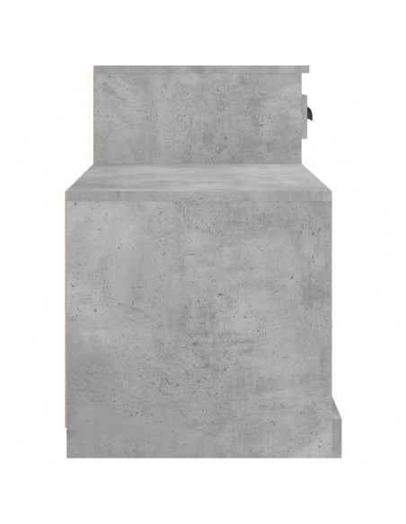 Scarpiera Grigio Cemento 100x42x60 cm in Legno Multistrato