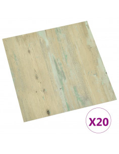 Listoni Pavimenti Adesivi 20 pz in PVC 1,86 m² Marrone Chiaro 2