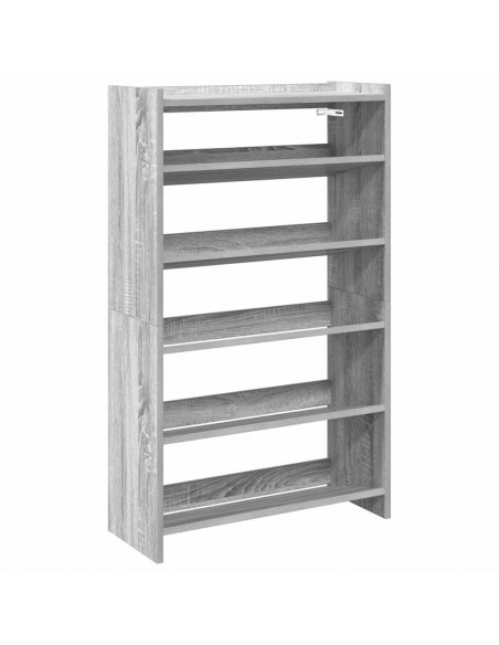 Scarpiera Grigio Sonoma 60x25x100 cm in Truciolato