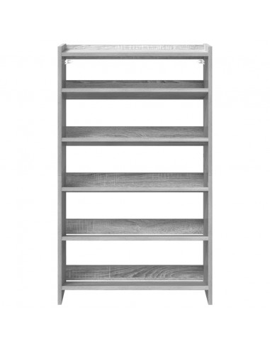 Scarpiera Grigio Sonoma 60x25x100 cm in Truciolato