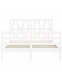 Giroletto con Testiera Bianco Small Double Legno Massello 2