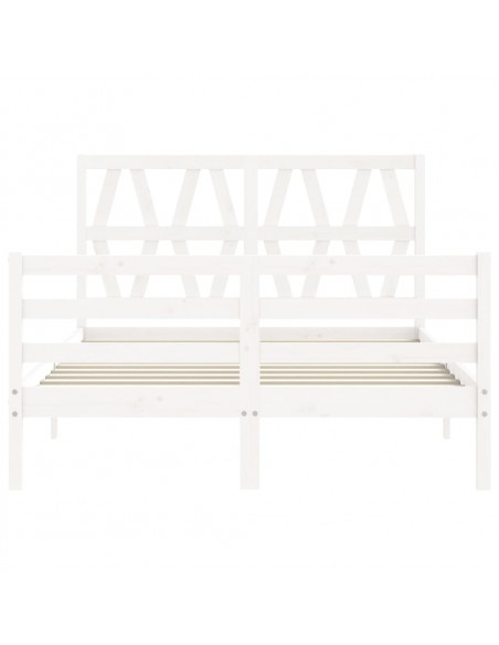 Giroletto con Testiera Bianco Small Double Legno Massello