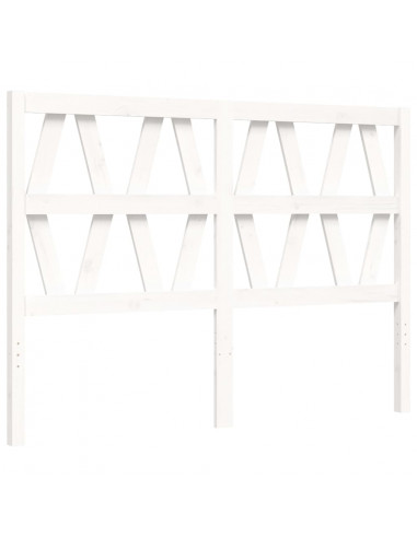 Giroletto con Testiera Bianco Small Double Legno Massello