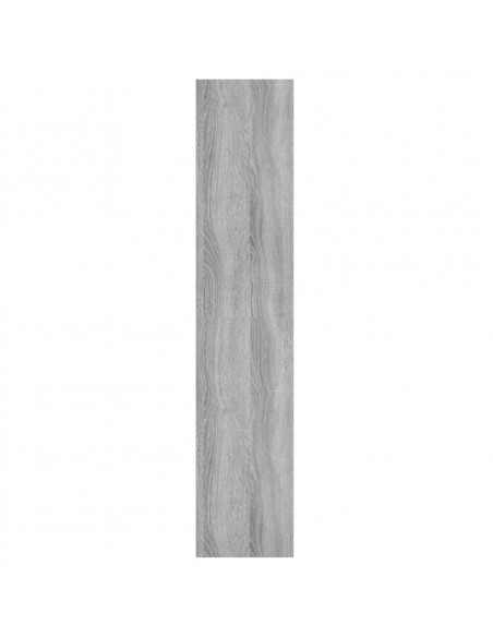 Mensola a Muro Grigio Sonoma 90x16x78 cm in Legno Multistrato