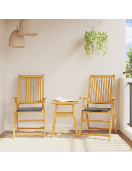 Imbottitura Seduta Giardino 4 pz Antracite 45x45x2 cm Quadrata