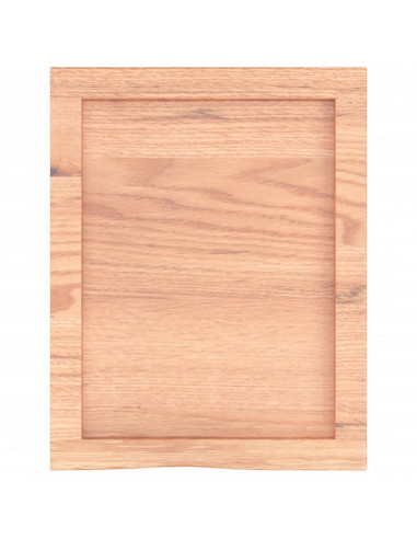 Ripiano Muro Marrone 40x50x(2-4) cm Massello Rovere Trattato