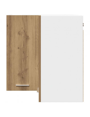 Mobile Pensile Angolo Rovere Artigianale 57x57x60 in Truciolato