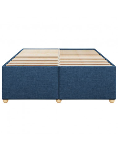 Giroletto senza Materasso Blu 140x200 cm in Tessuto