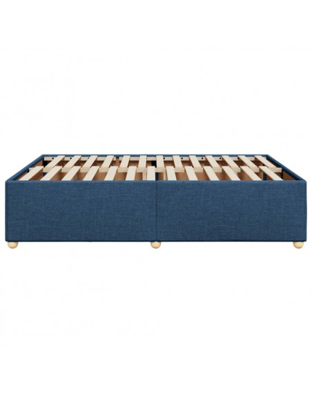 Giroletto senza Materasso Blu 140x200 cm in Tessuto