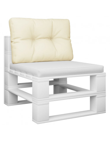 Cuscino per Pallet Crema 60x40x12 cm in Tessuto