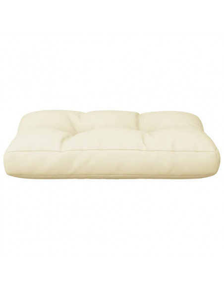 Cuscino per Pallet Crema 60x40x12 cm in Tessuto