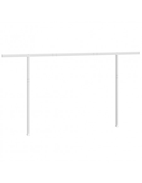 Set Pali per Tenda da Sole Bianco 450x245 cm Ferro