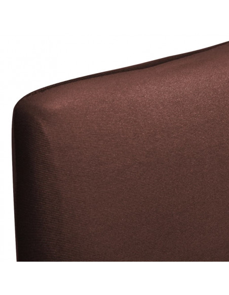 Set Fodera Elastica 6 pz per Sedie Marrone
