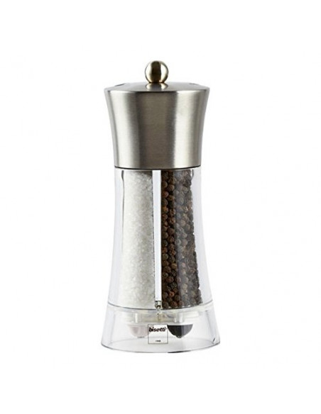 Set macina pepe sale Bisetti 8310 2 in 1 Dual Big Acciaio spazzolato