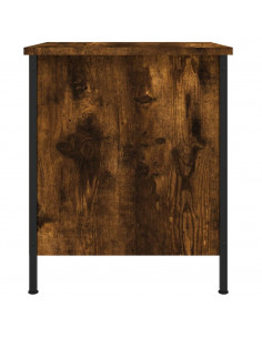 Comodino Rovere Fumo 40x42x50 cm Legno Multistrato 2