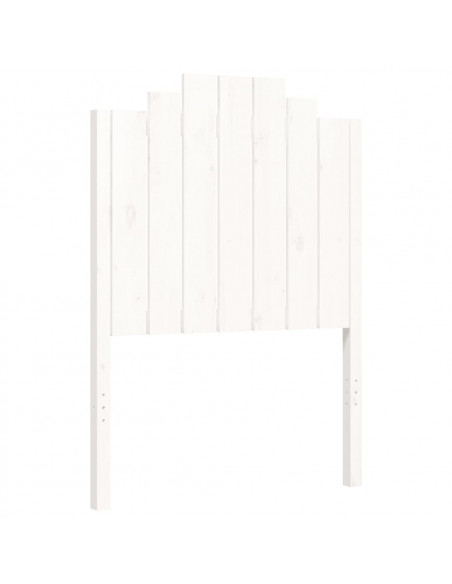 Giroletto con Testiera Bianco Small Single Legno Massello