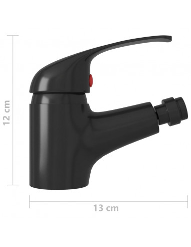 Rubinetto Miscelatore per Bidè Nero 13x12 cm