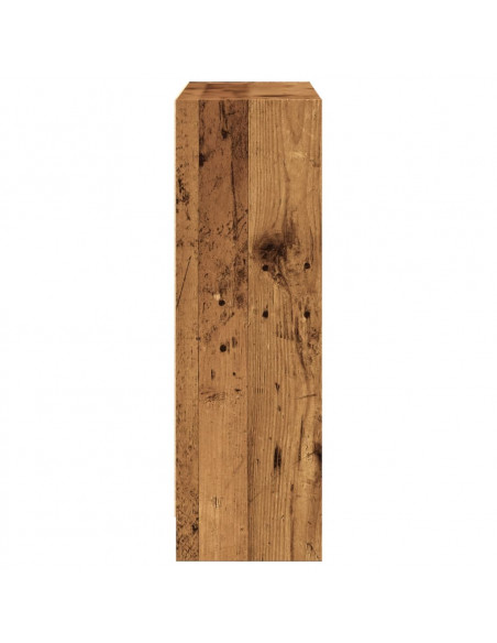Libreria Legno Antico 80x24x76 cm in Legno Multistrato