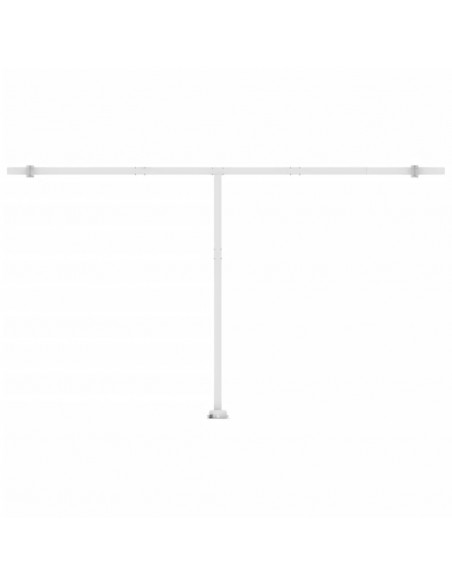 Tenda da Sole Retrattile Manuale LED 500x300 cm Gialla Bianca