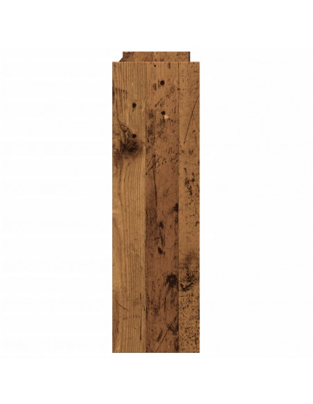 Scarpiera a Muro Legno Antico 80x18x60 cm in Truciolato