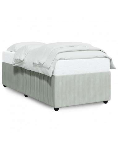 Giroletto Grigio Chiaro 90x190 cm in Velluto