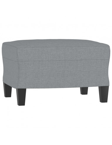 Poggiapiedi Grigio Chiaro 60x50x41 cm in Tessuto