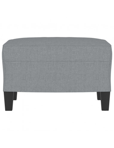 Poggiapiedi Grigio Chiaro 60x50x41 cm in Tessuto