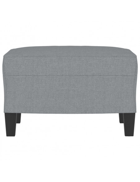 Poggiapiedi Grigio Chiaro 60x50x41 cm in Tessuto