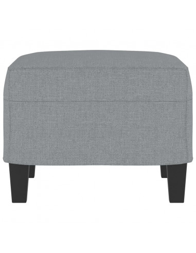 Poggiapiedi Grigio Chiaro 60x50x41 cm in Tessuto