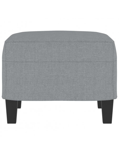 Poggiapiedi Grigio Chiaro 60x50x41 cm in Tessuto