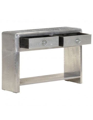 Credenza Stile Aviatore 110x35x75 cm in Metallo