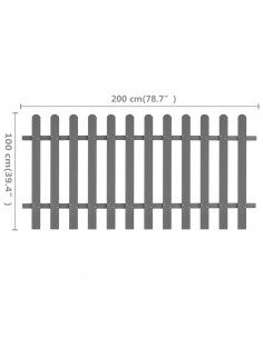 Staccionata in WPC 200x100 cm