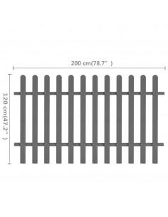 Staccionata in WPC 200x120 cm