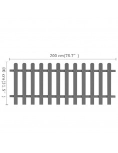 Staccionata in WPC 200x80 cm