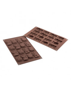 Stampo dolci Silikomart 26198770065 Winter Choco 16p