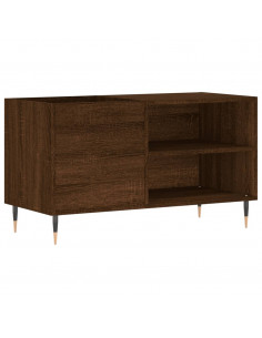 Mobile Porta Dischi Rovere Marrone 85x38x48cm Legno Multistrato 2