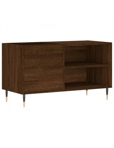 Mobile Porta Dischi Rovere Marrone 85x38x48cm Legno Multistrato