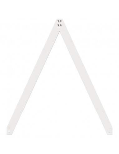 Tetto Letto Bambini Bianco 209x85,5x88 cm Legno Massello Pino