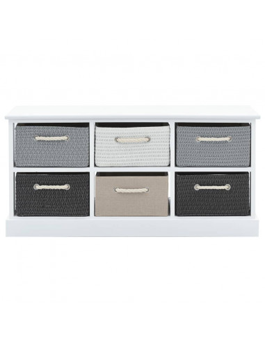 Mobile Contenitore Con 6 Cassetti In Legno