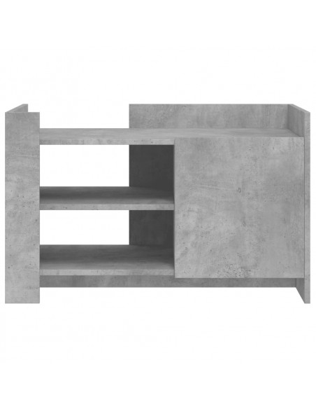 Tavolino Salotto Grigio Cemento 80x50x50 cm Legno Multistrato