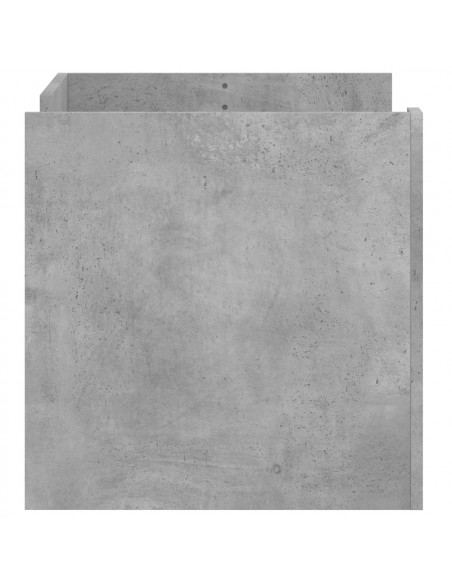 Tavolino Salotto Grigio Cemento 80x50x50 cm Legno Multistrato