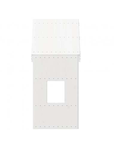 Tetto per Letto Bambini Bianco 60x89x134,5 Legno Massello Pino